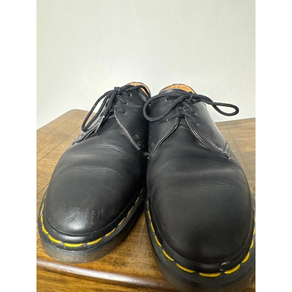 Vintage Dr Martens AW 1484 Made in England Black Leather Oxford Men’s US 8 UK 7